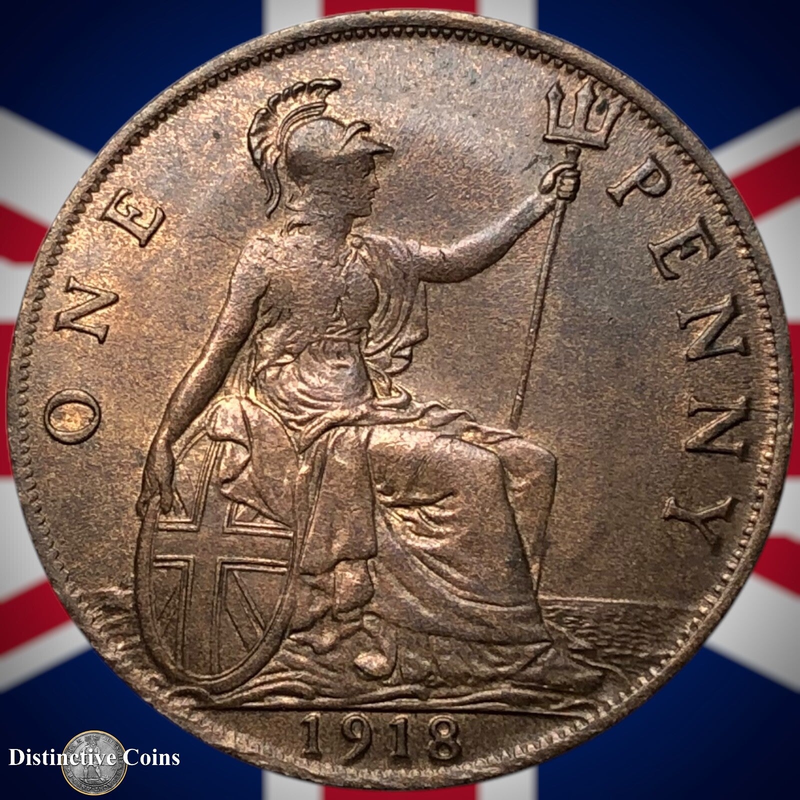 Great Britain 1918 Penny 1d GB6878