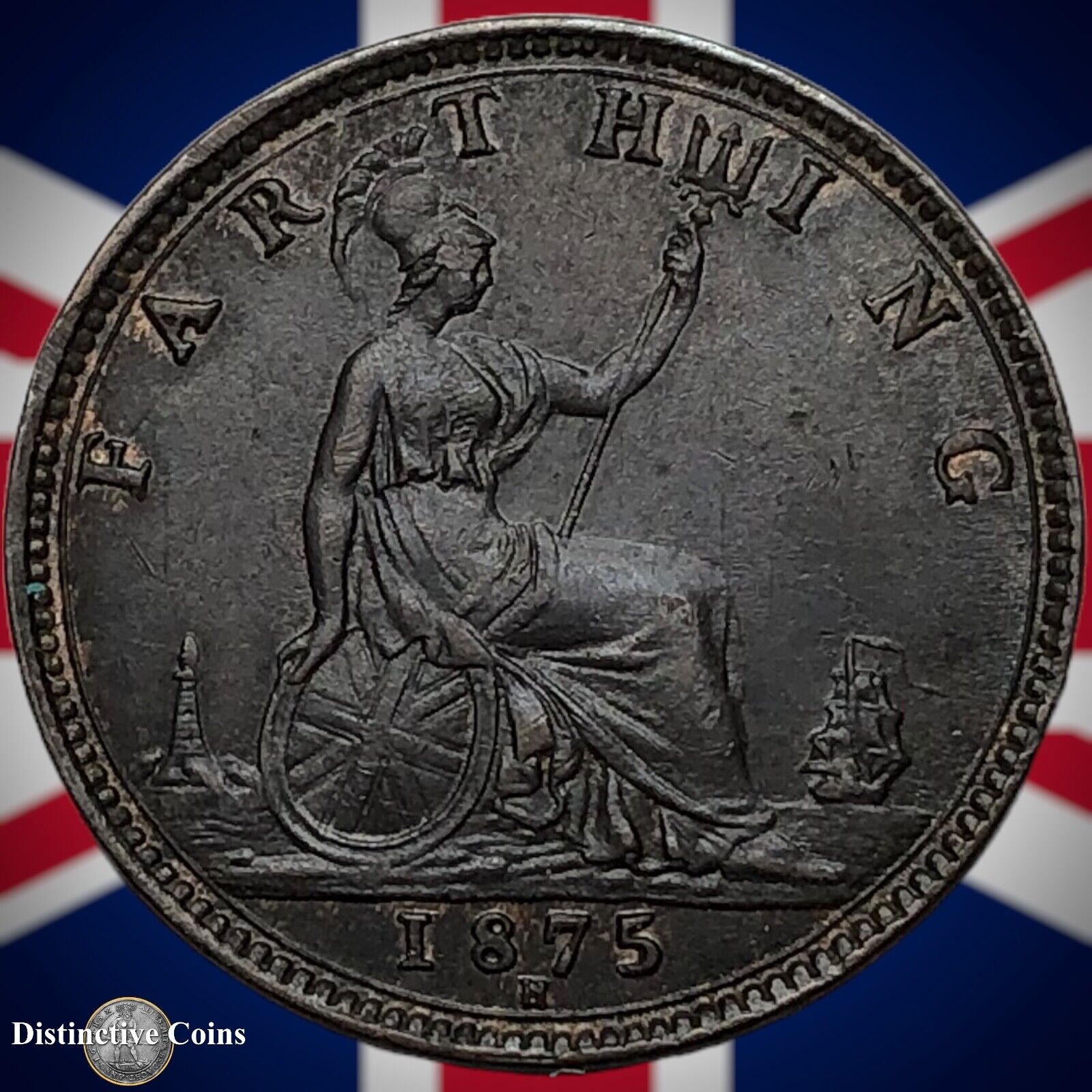Great Britain 1875 H Farthing 1/4d GB3757