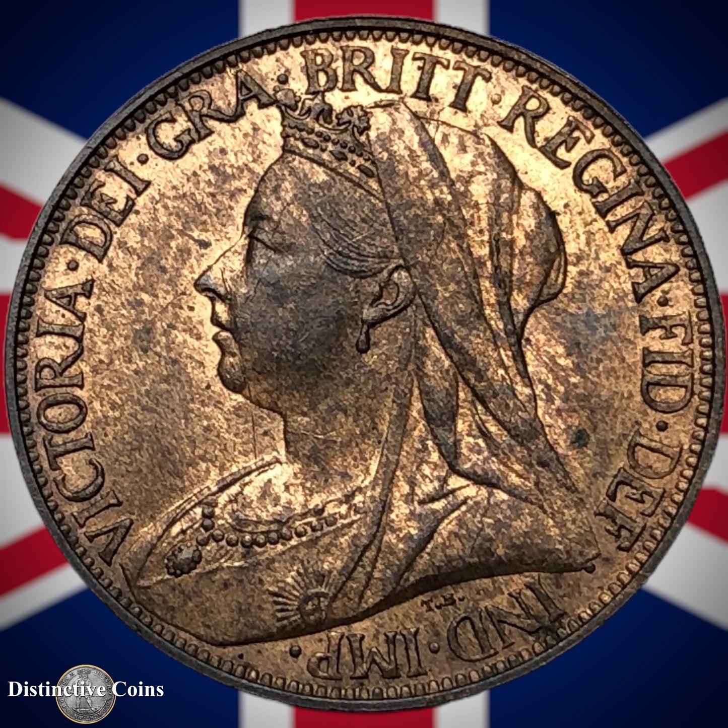 Great Britain 1895 Farthing 1/4d GB4417