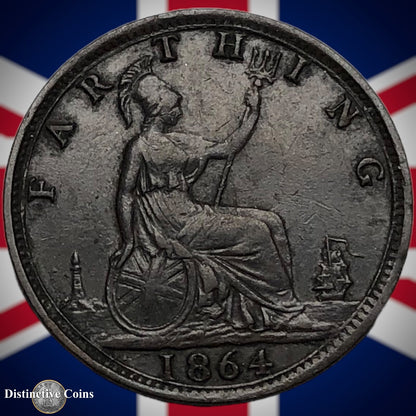Great Britain 1864 Farthing 1/4d GB3510