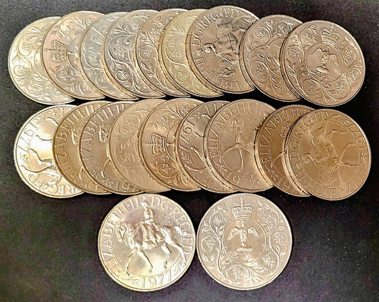 Great Britain (20) 1977 25 New Pence Queen Silver Jubilee of Reign KM# 920 B501