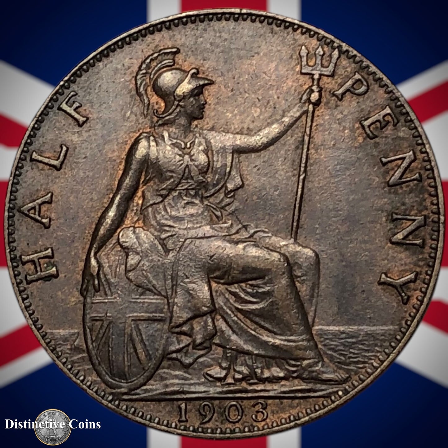 Great Britain 1903 Half Penny 1/2d GB5795