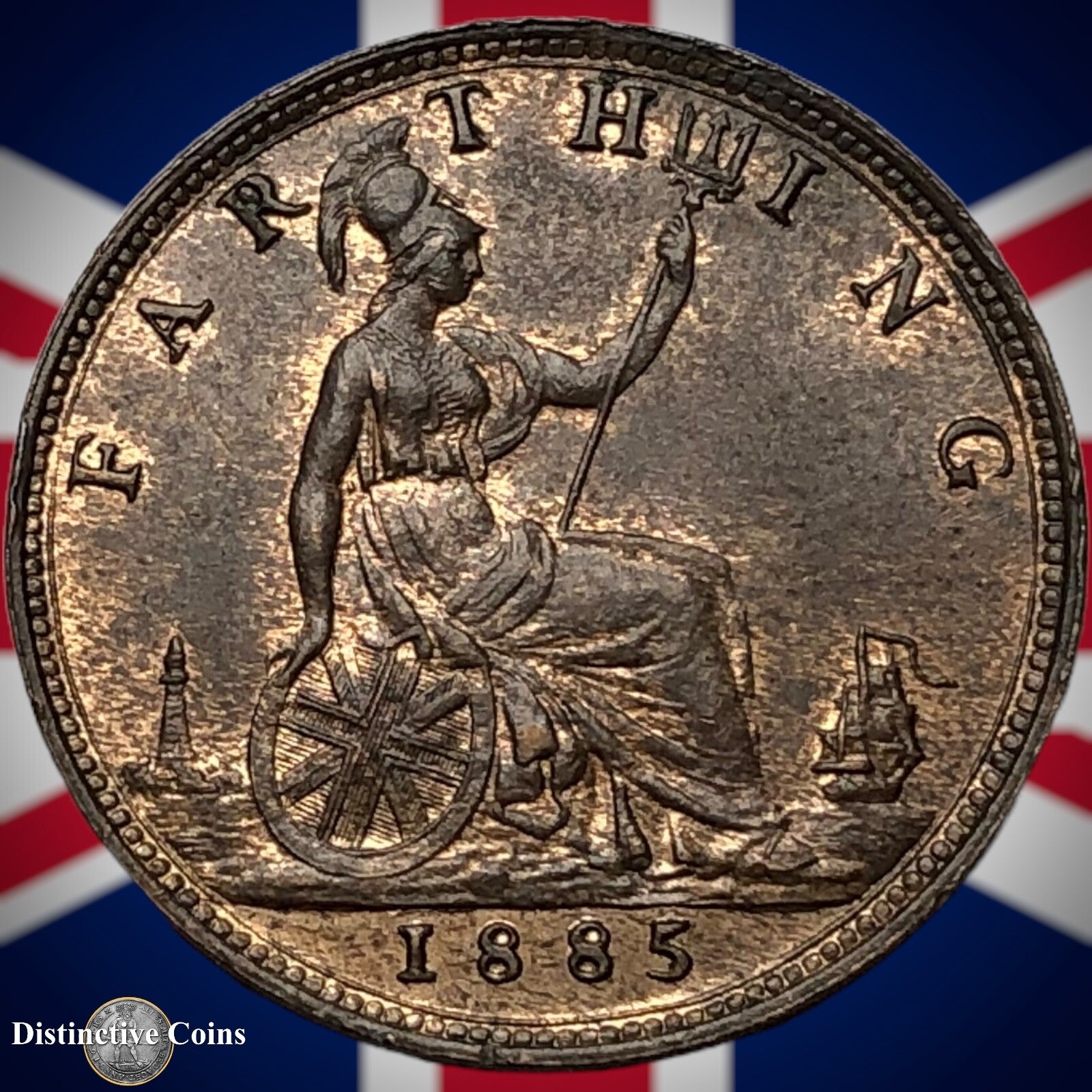 Great Britain 1885 Farthing 1/4d GB4170