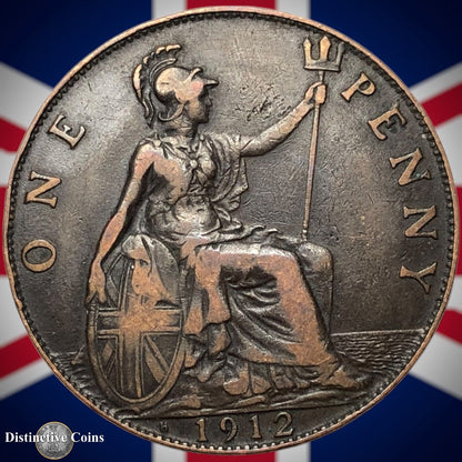 Great Britain 1912 H Penny 1d GB6783