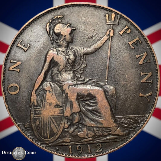 Great Britain 1912 H Penny 1d GB6783