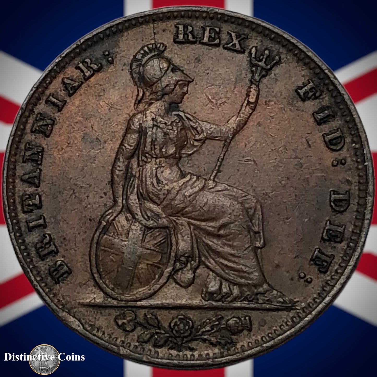 Great Britain 1837 Farthing 1/4d GB3392