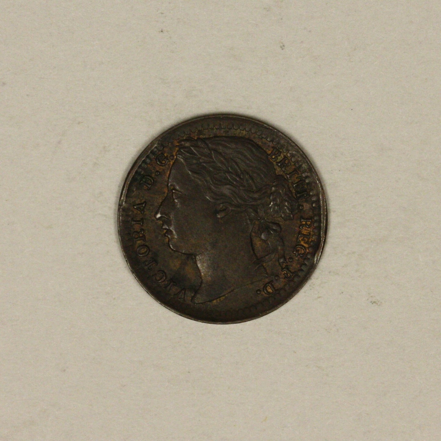 1885 Great Britain 1/3 Farthing High Grade   
