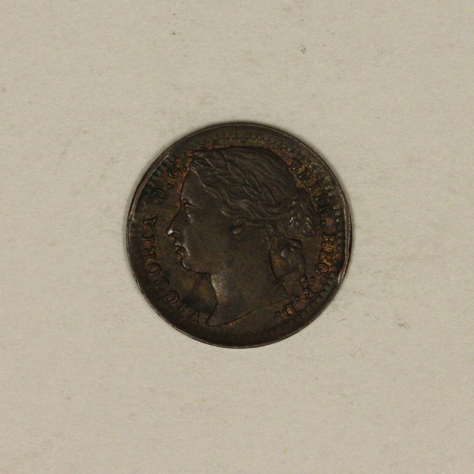 1885 Great Britain 1/3 Farthing High Grade   