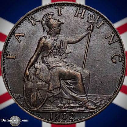 Great Britain 1902 Farthing 1/4d GB4520