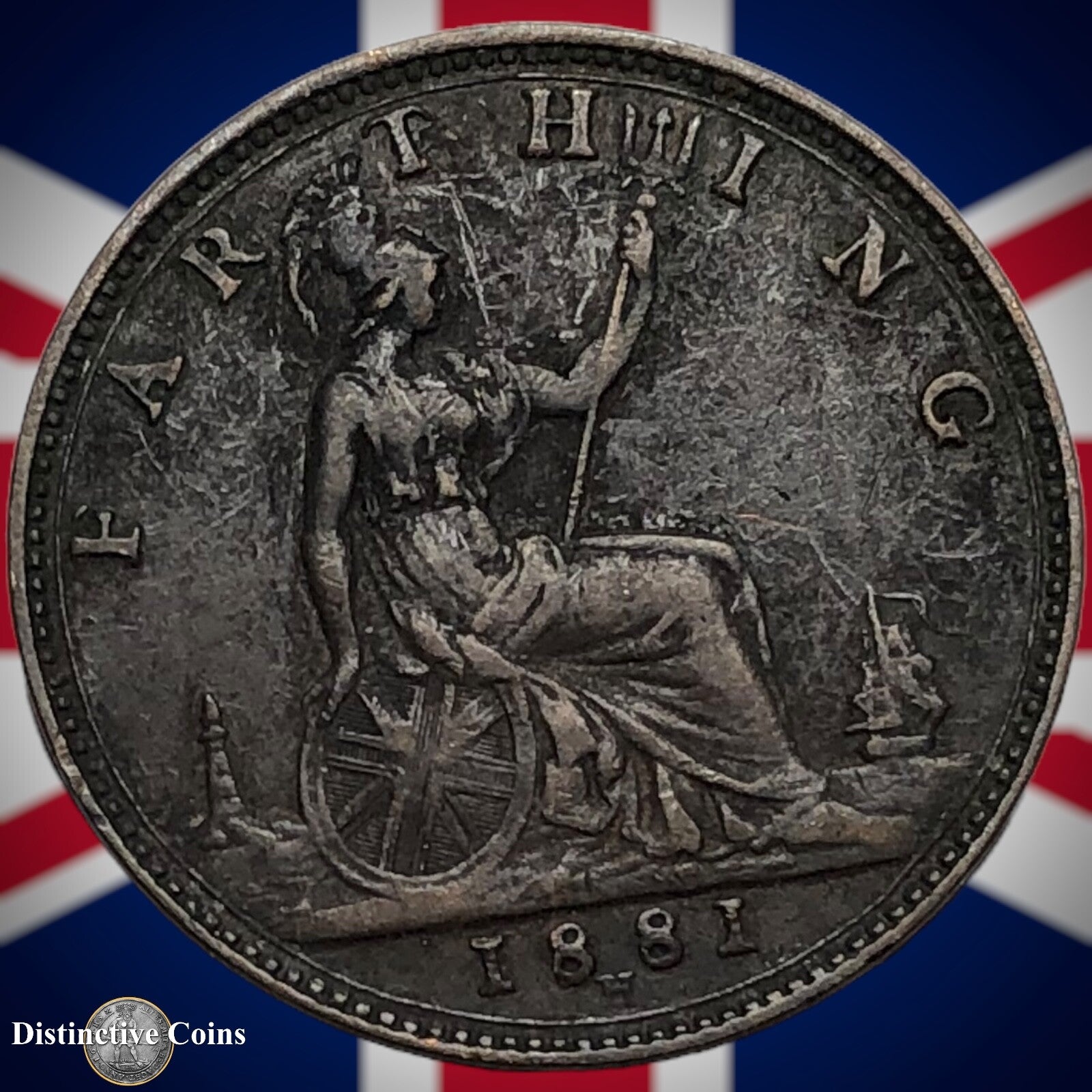 Great Britain 1881 H Farthing 1/4d GB3891