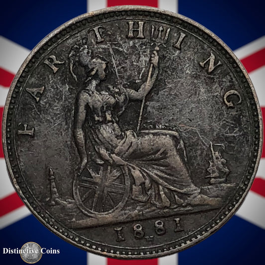 Great Britain 1881 H Farthing 1/4d GB3891