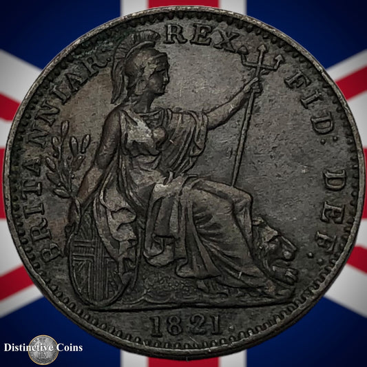 Great Britain 1821 Farthing 1/4d GB3229