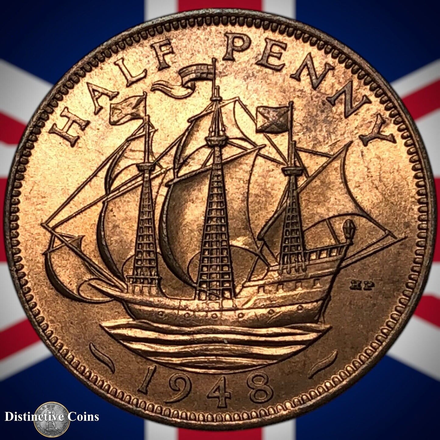 Great Britain 1948 Half Penny 1/2d GB6058