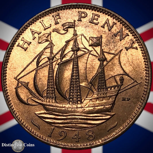 Great Britain 1948 Half Penny 1/2d GB6058