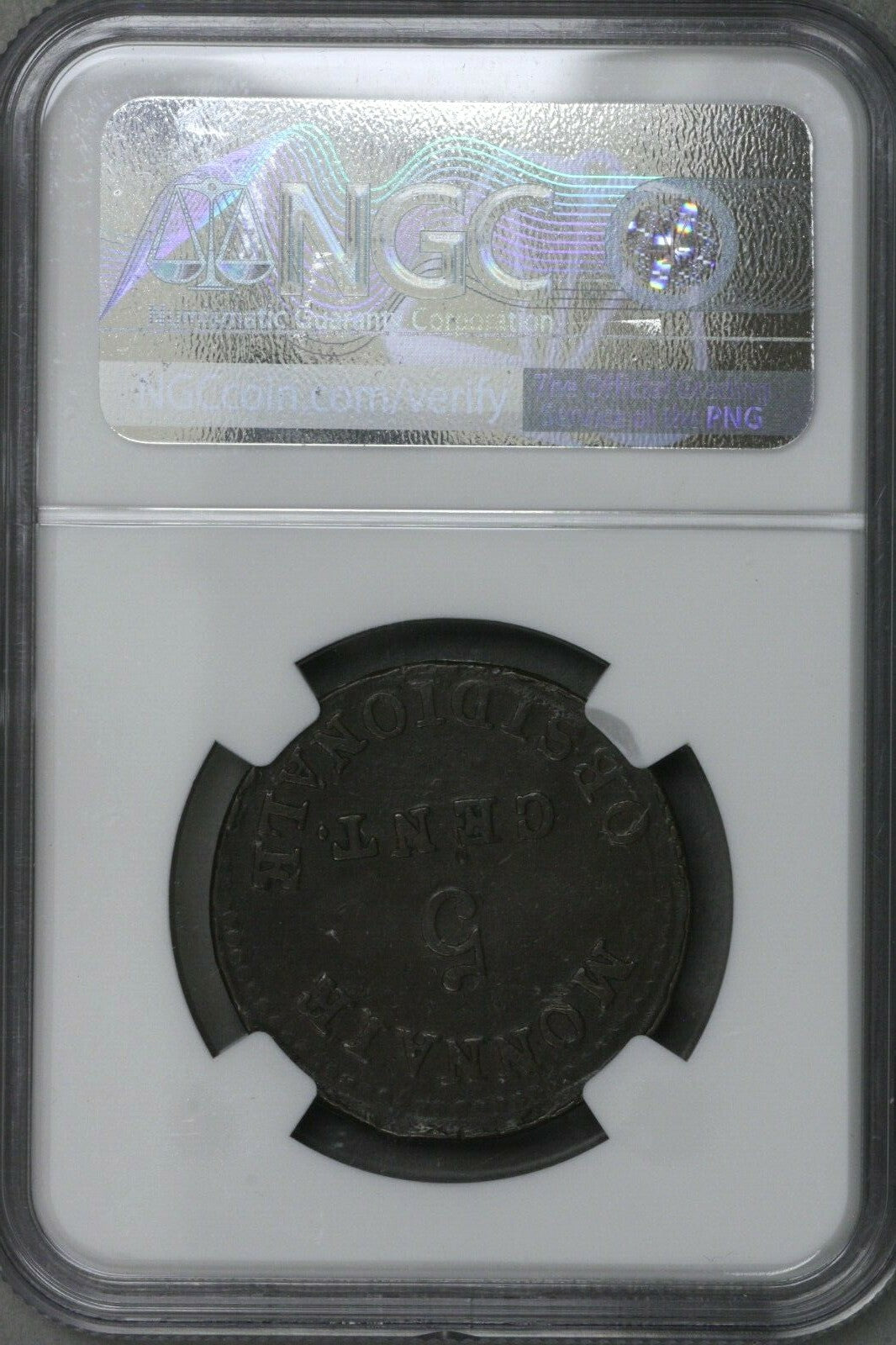 French States 1814 Antwerp 5 Centimes LL Monogram NGC VF 30 BN   S341