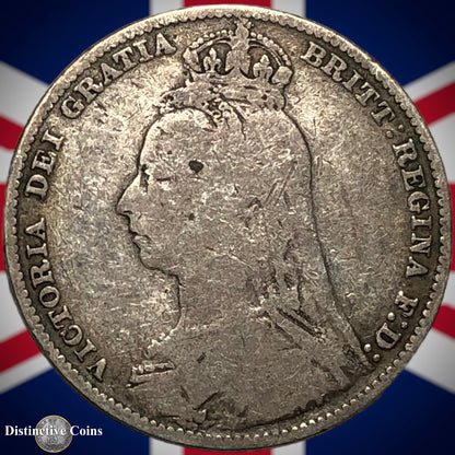 Great Britain 1892 British One Shilling GB0590