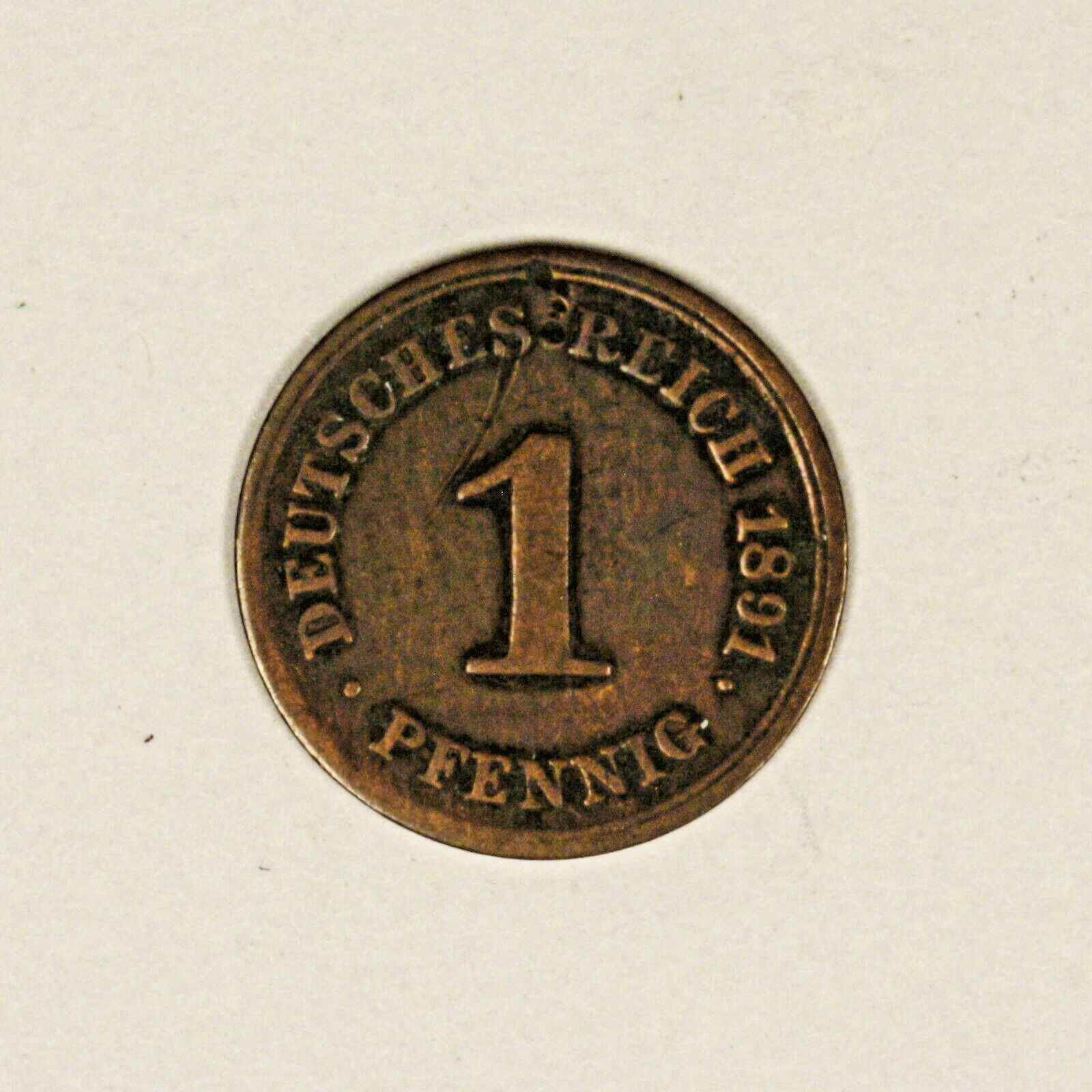 Germany 1891 J Pfennig Key Date
