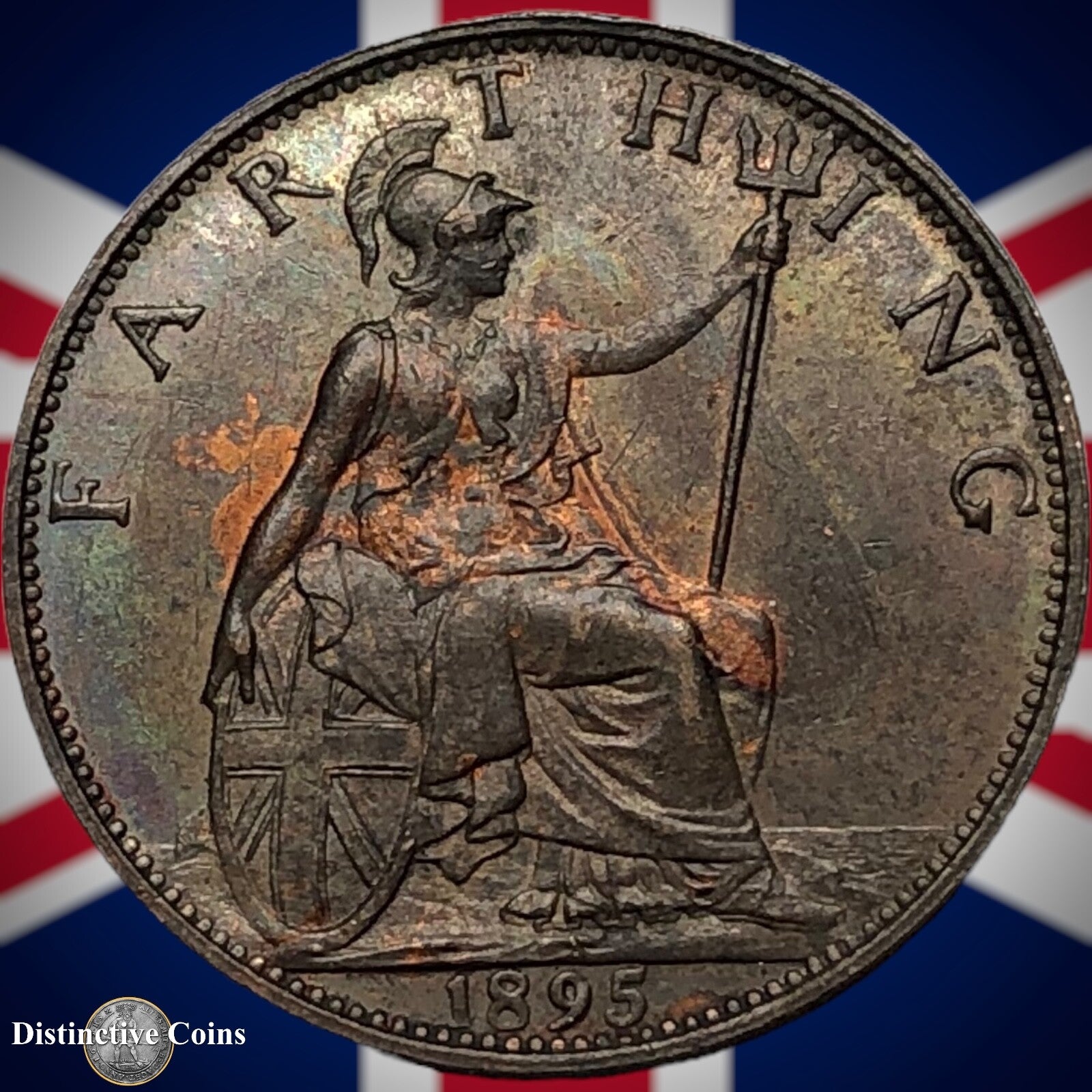 Great Britain 1895 Farthing 1/4d GB4405