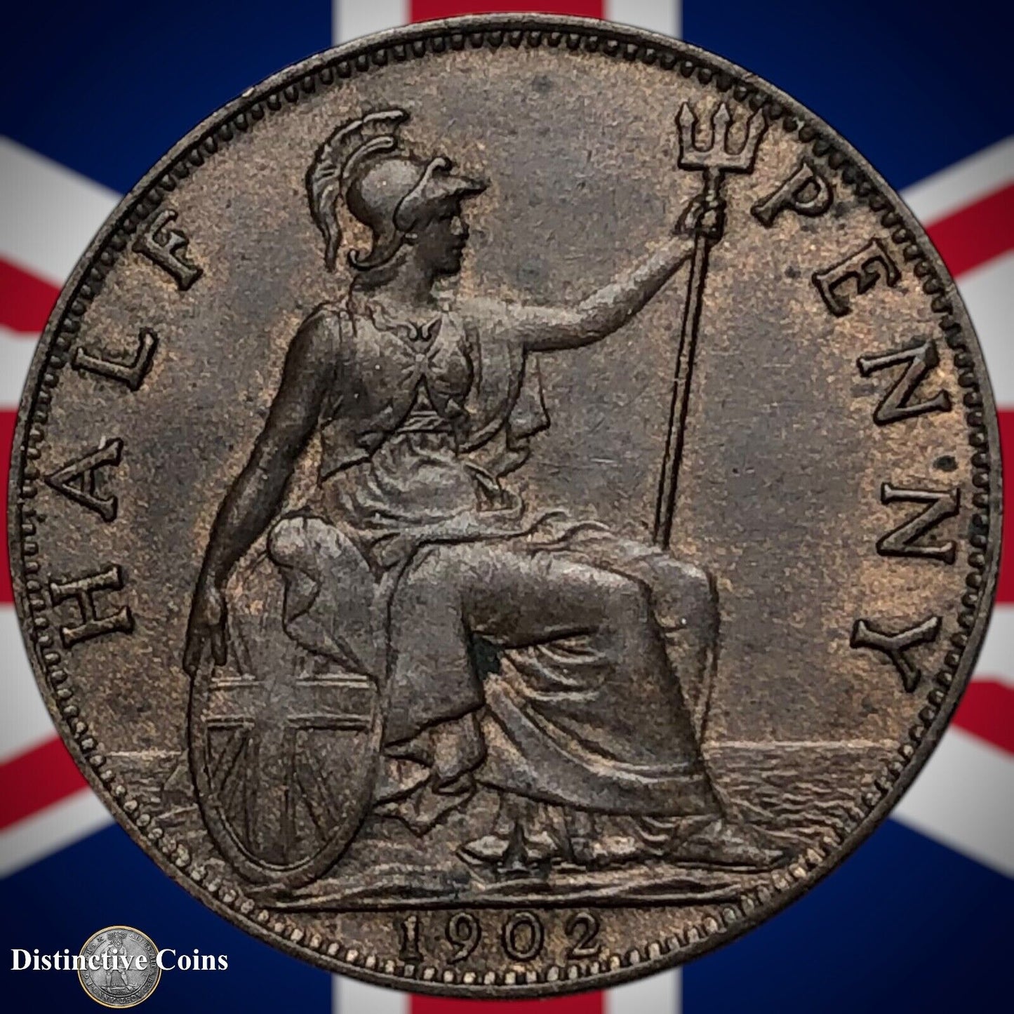 Great Britain 1902 Half Penny 1/2d GB5780