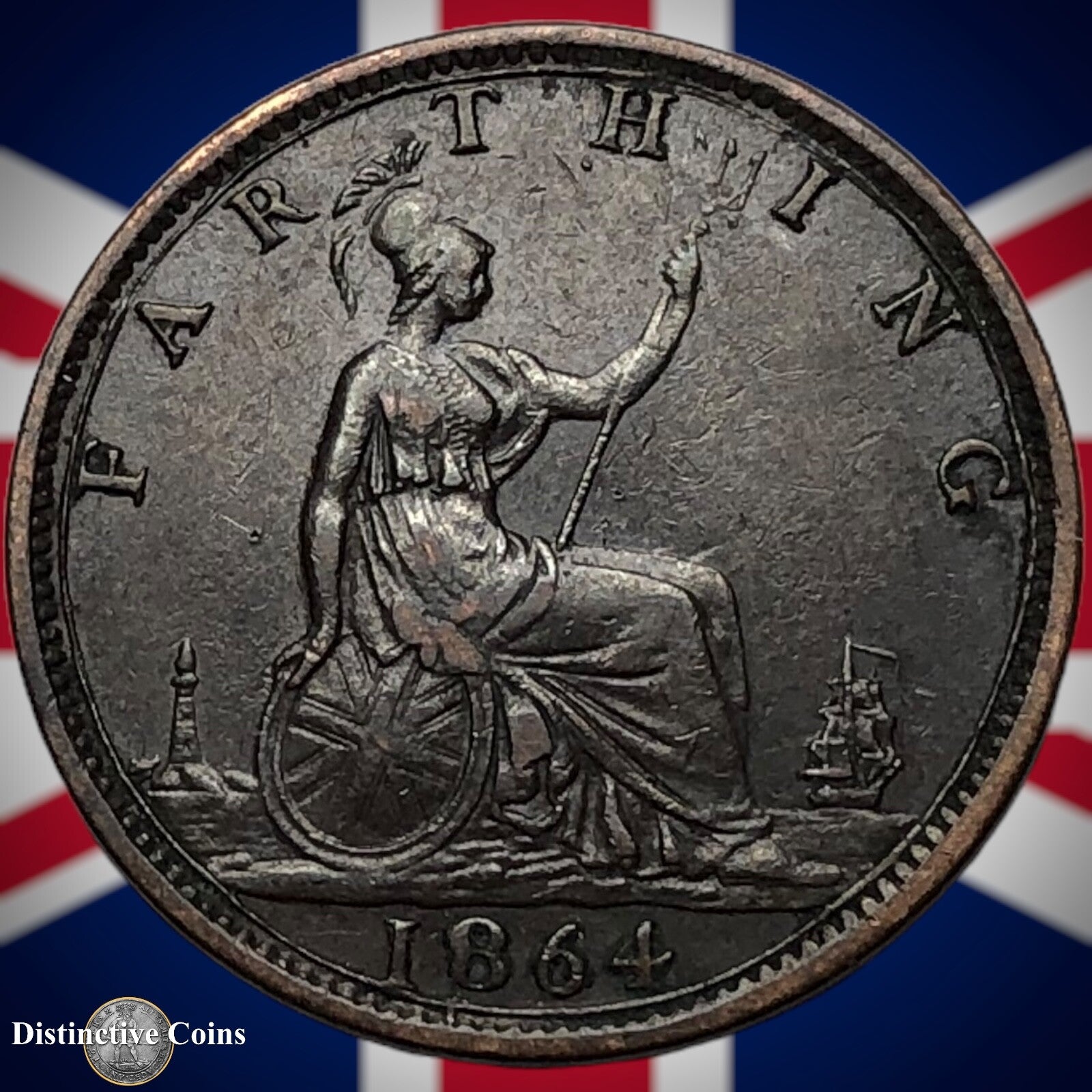 Great Britain 1864 Farthing 1/4d GB3512