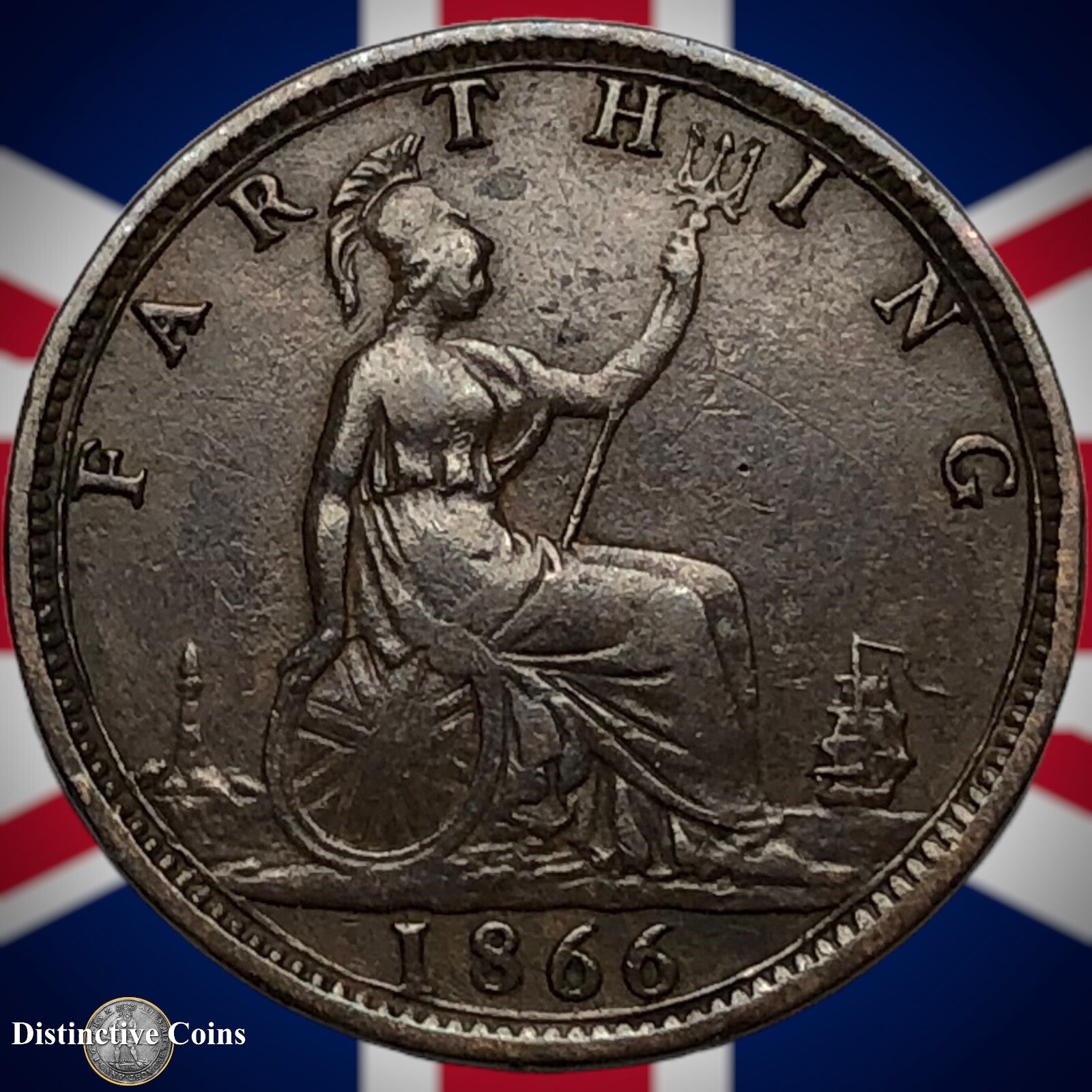 Great Britain 1866 Farthing 1/4d GB3580