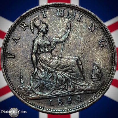Great Britain 1884 Farthing 1/4d GB4082
