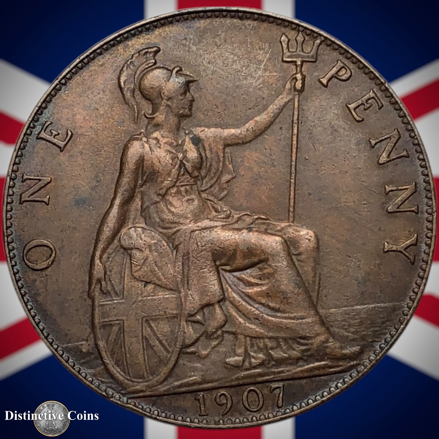 Great Britain 1907 Penny 1d GB6689