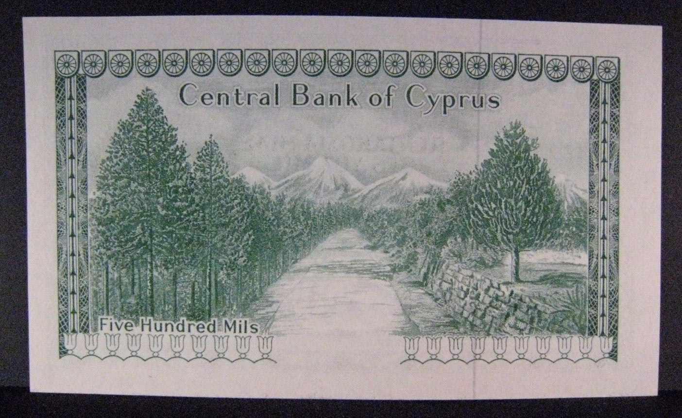 1979 Cyprus, Central Bank of, 500 Mil Bank Note Crisp   
