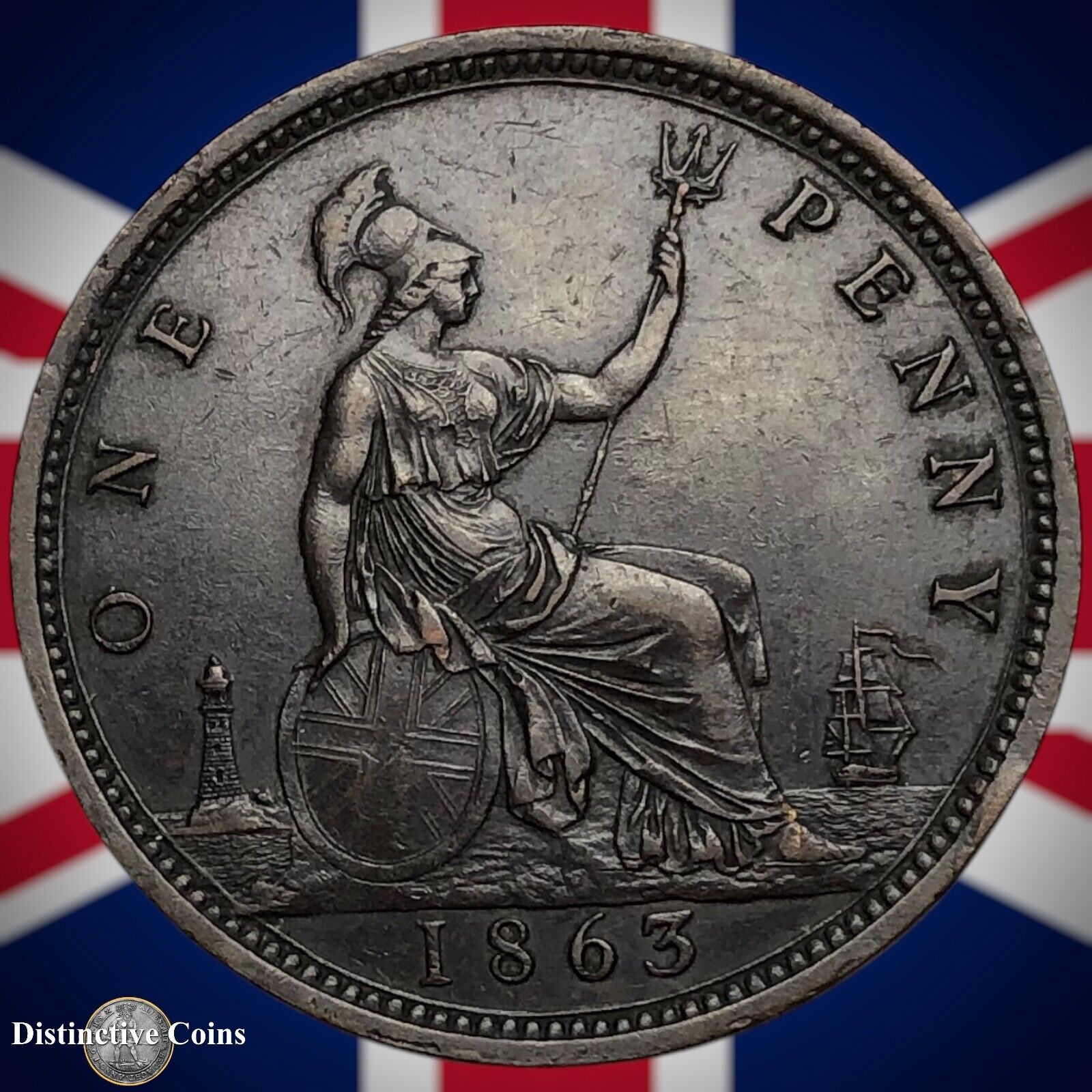 Great Britain 1863 Penny 1d GB6254