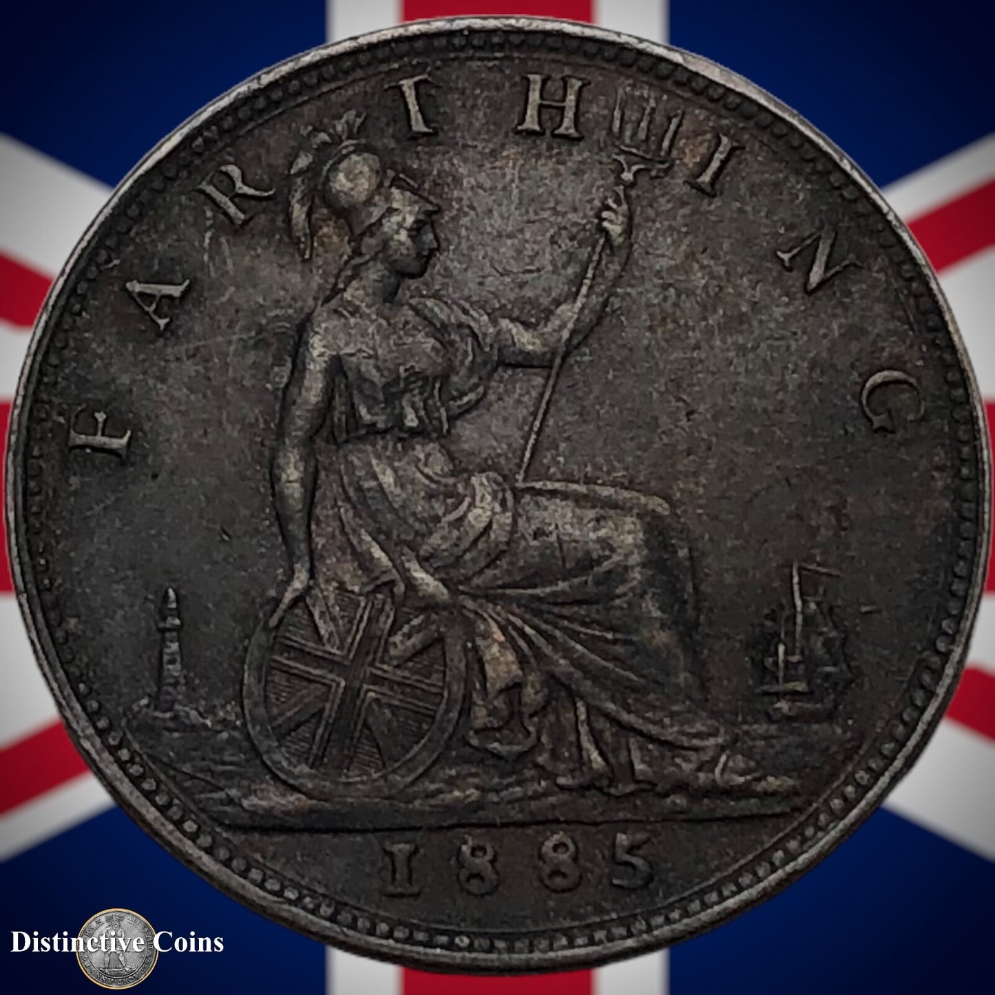 Great Britain 1885 Farthing 1/4d GB4158