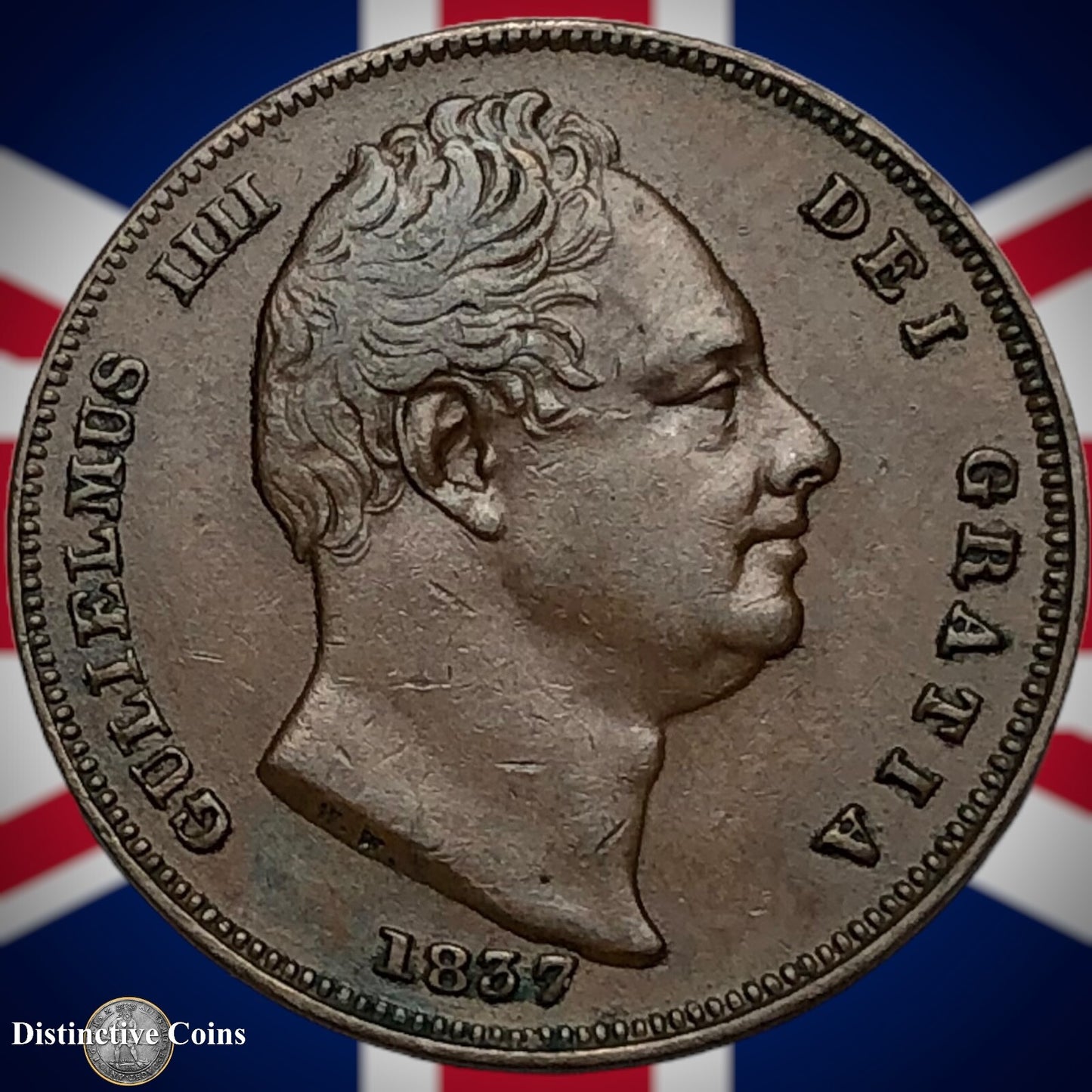 Great Britain 1837 Farthing 1/4d GB3391