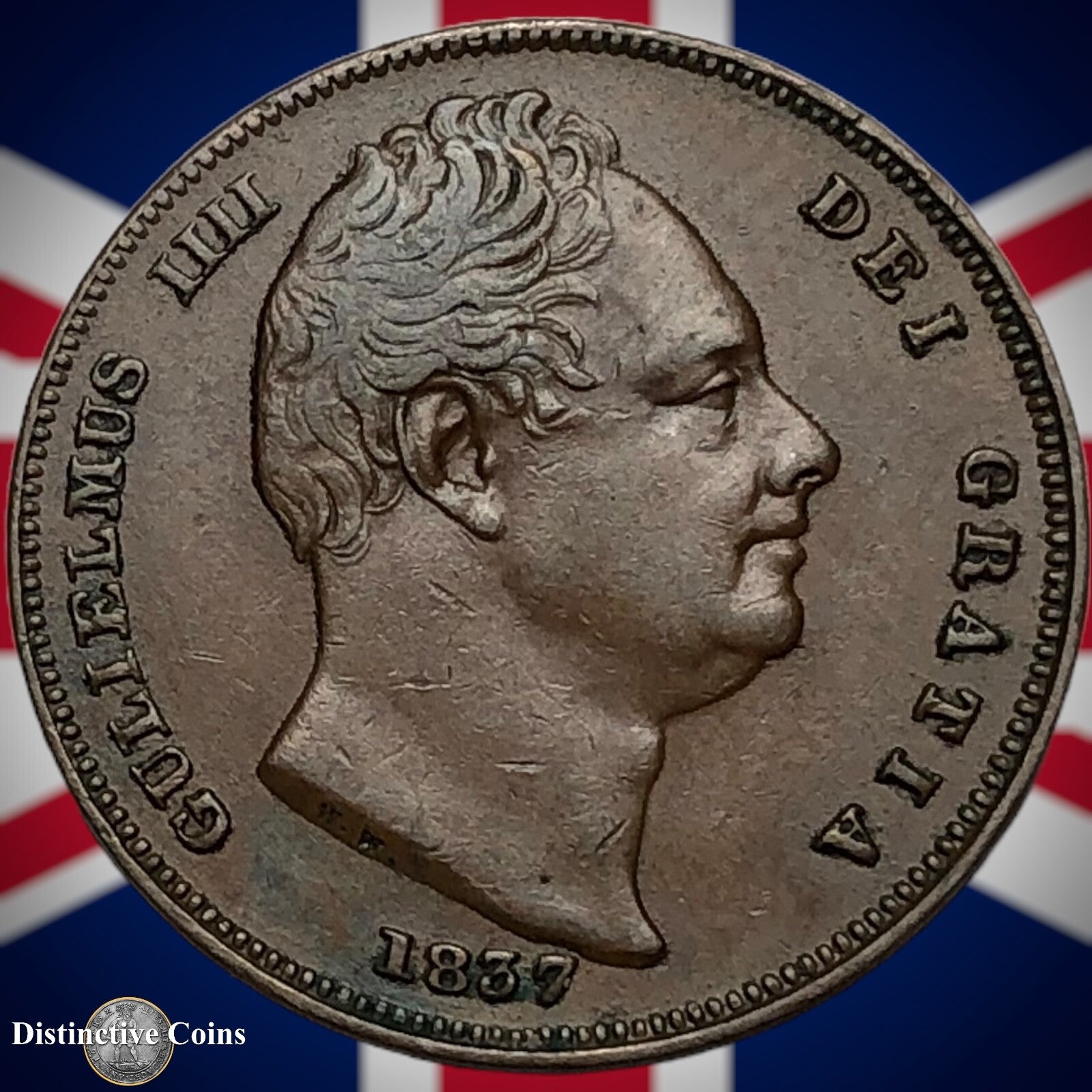 Great Britain 1837 Farthing 1/4d GB3391