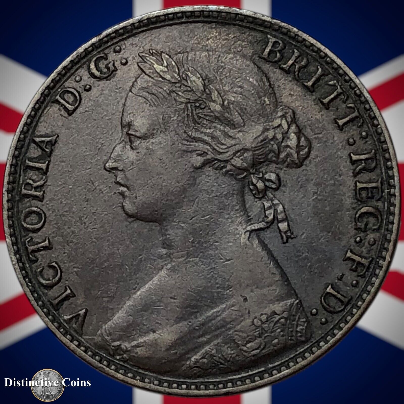Great Britain 1874 H Half Penny 1/2d GB5509