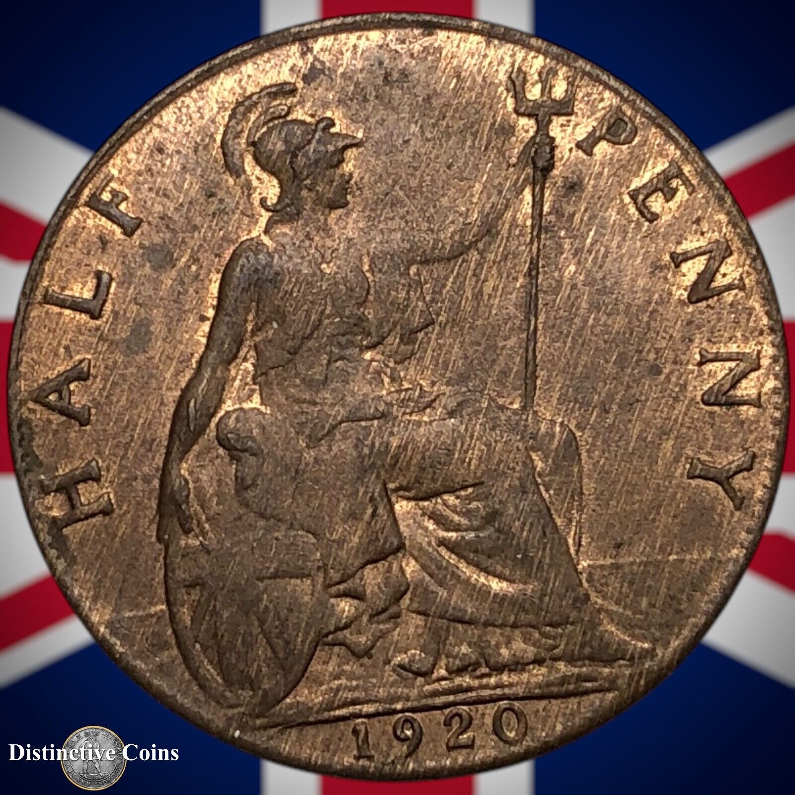 Great Britain 1920 Half Penny 1/2d GB5875