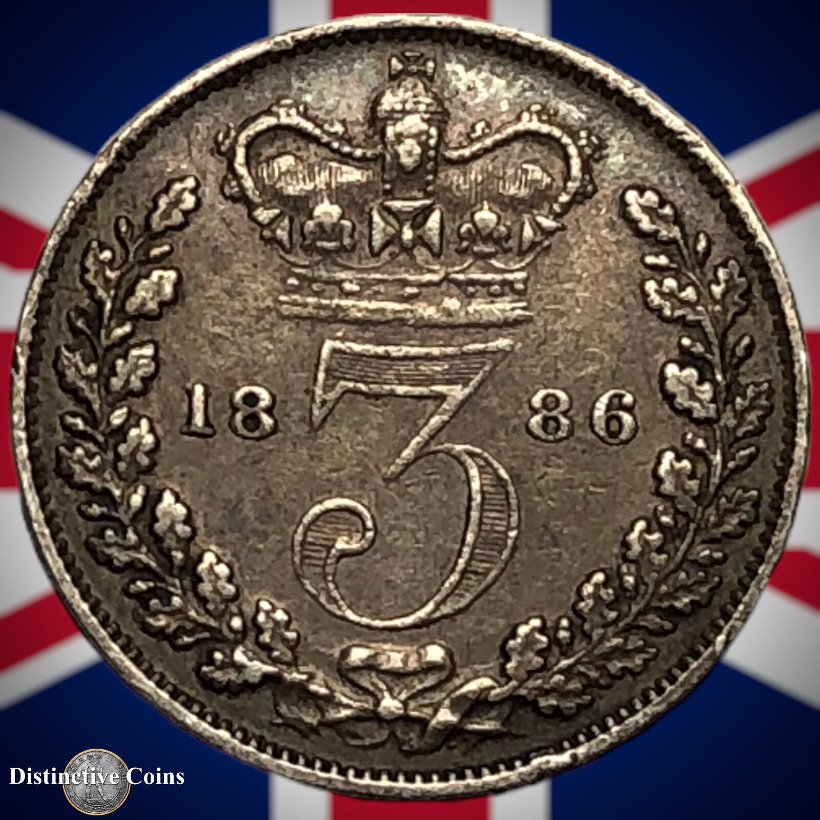 Great Britain 1886 Three Pence GB1950