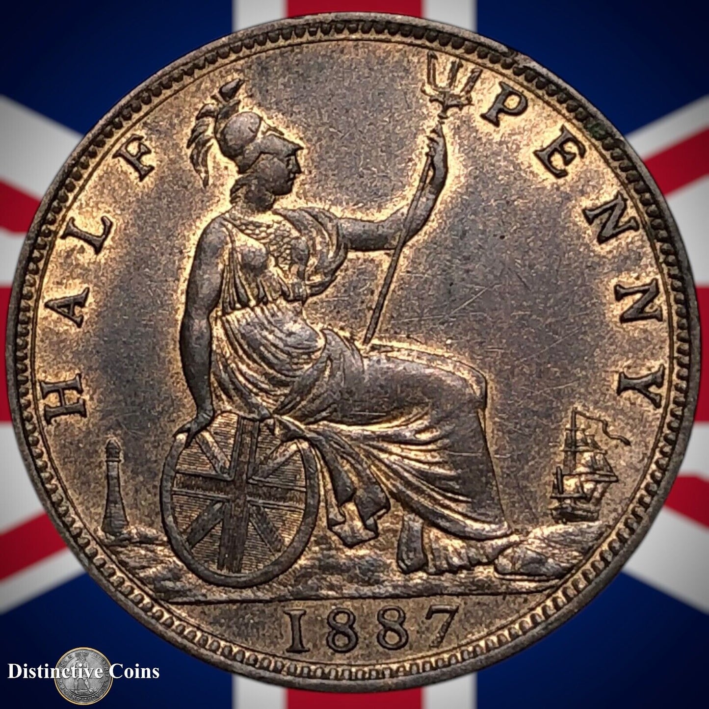 Great Britain 1887 Half Penny 1/2d GB5623