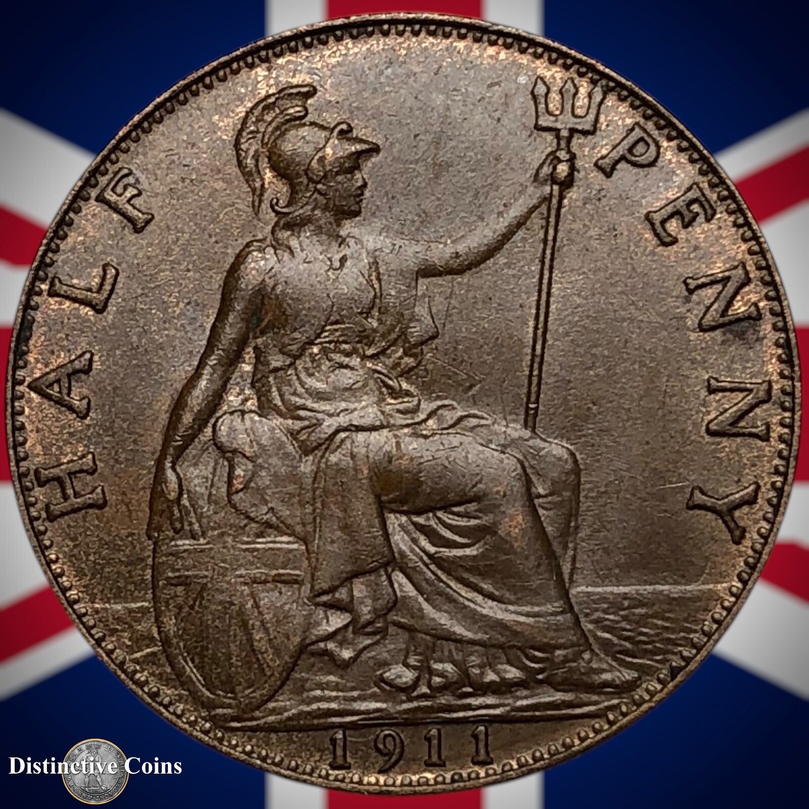 Great Britain 1911 Half Penny 1/2d GB5835