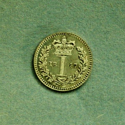 Great Britain 1847 Maundy 1 Penny  A312
