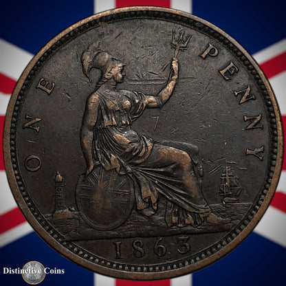 Great Britain 1863 Penny 1d GB6253
