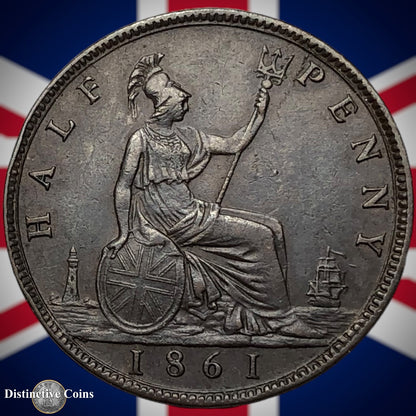 Great Britain 1861 Half Penny 1/2d GB5403