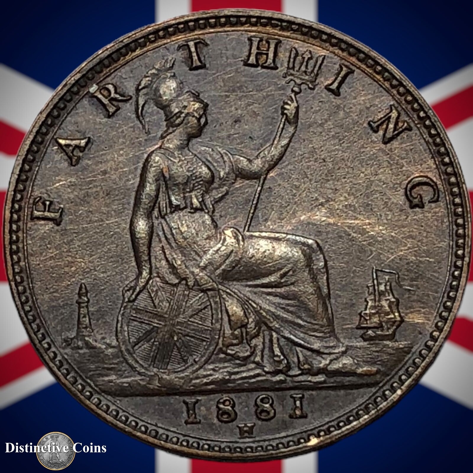 Great Britain 1881 H Farthing 1/4d GB4004