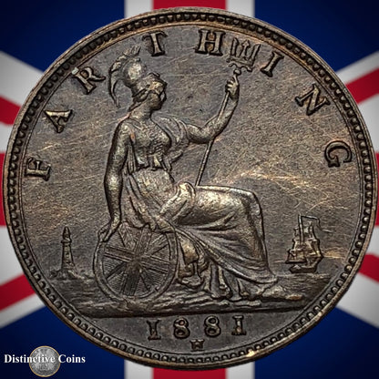 Great Britain 1881 H Farthing 1/4d GB4004