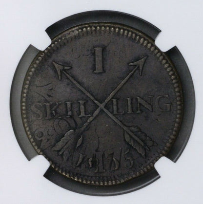 Sweden 1805 1 Skilling NGC XF 45 BN (175? 2 Ore Legible Date)   S717