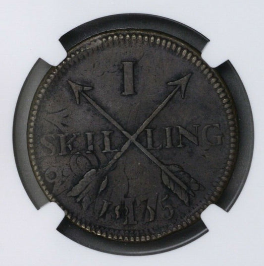 Sweden 1805 1 Skilling NGC XF 45 BN (175? 2 Ore Legible Date)   S717
