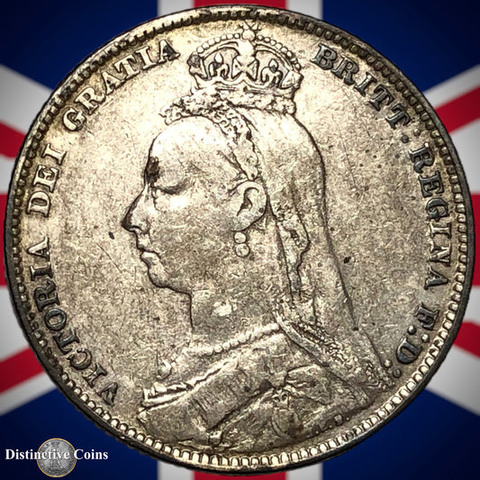 Great Britain 1892 British One Shilling GB0602