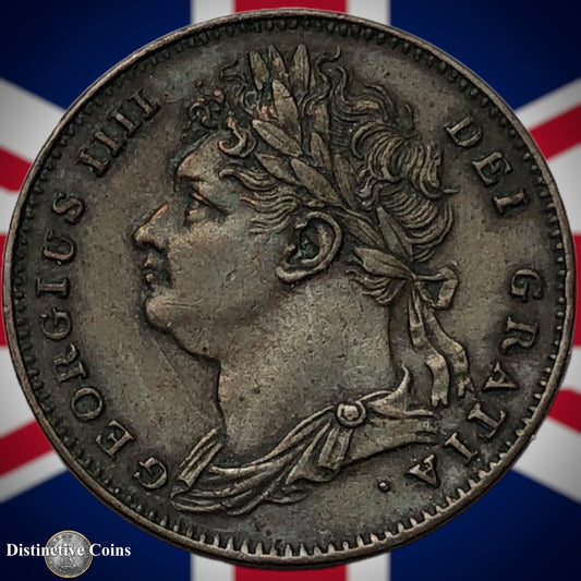 Great Britain 1822 Farthing 1/4d GB3251