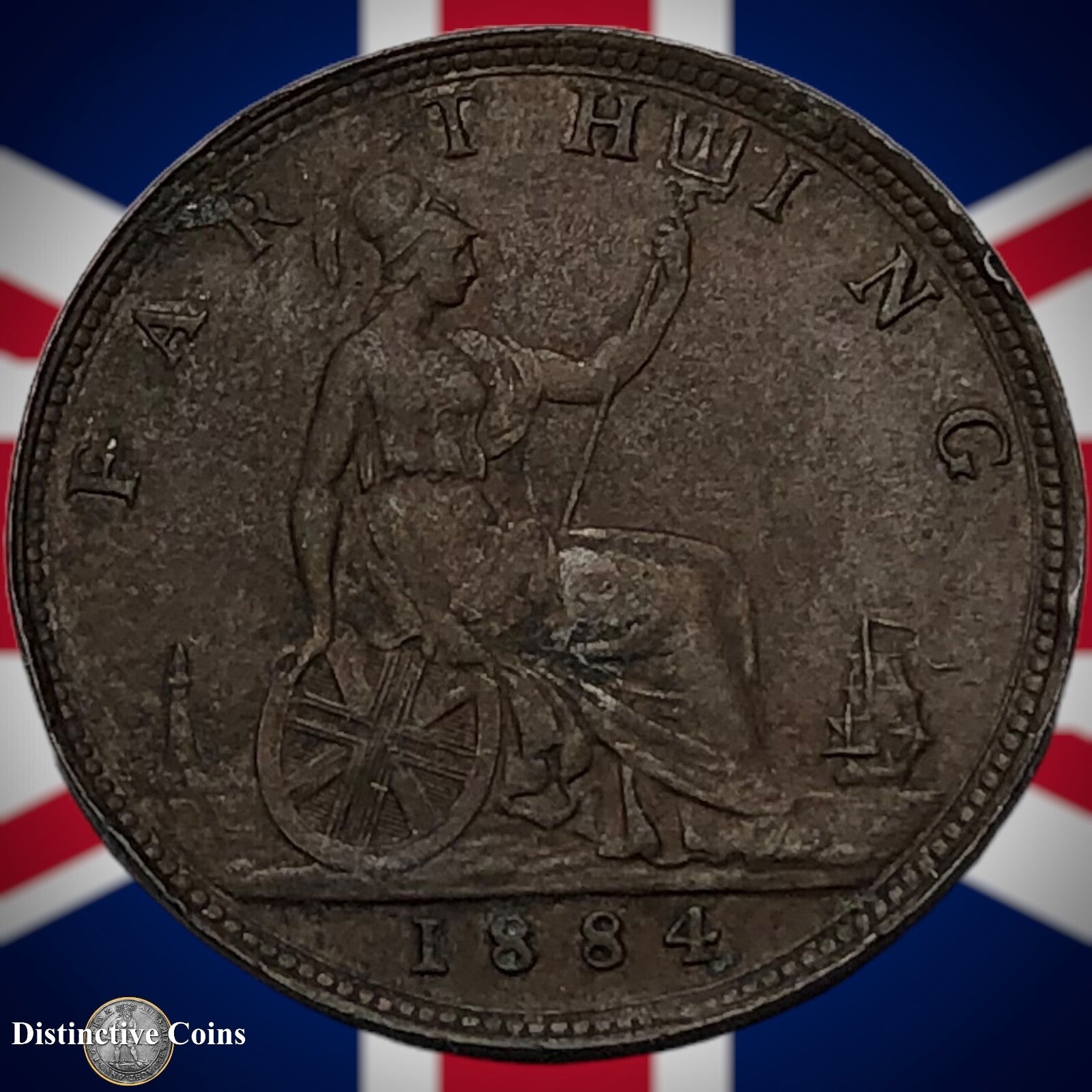 Great Britain 1884 Farthing 1/4d GB4080