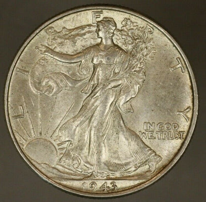 1943 Walking Liberty Half Dollar Higher Grade       