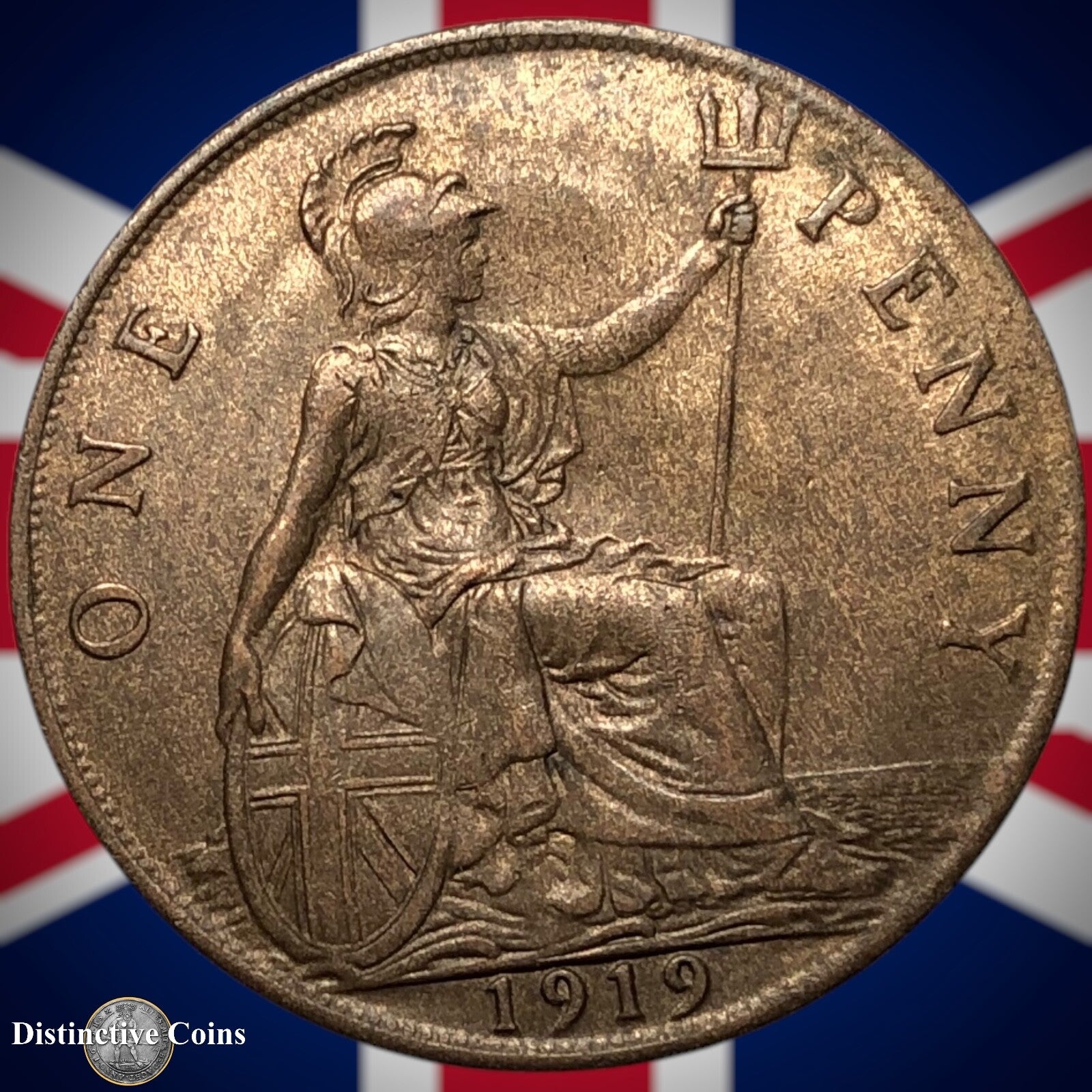 Great Britain 1919 Penny 1d GB6917