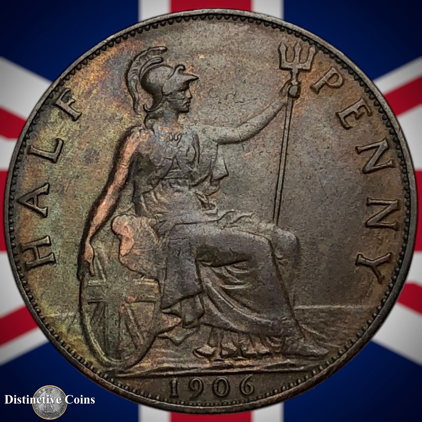 Great Britain 1906 Half Penny 1/2d GB5807